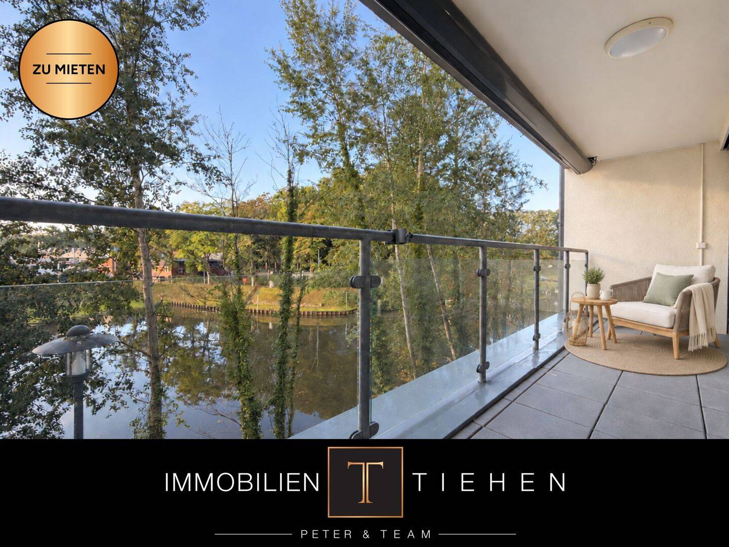 Wasserblick inklusive! Moderne Etagenwohnung mit 2 Schlafzimmern, Einbauküche zu mieten !, 49716 Meppen