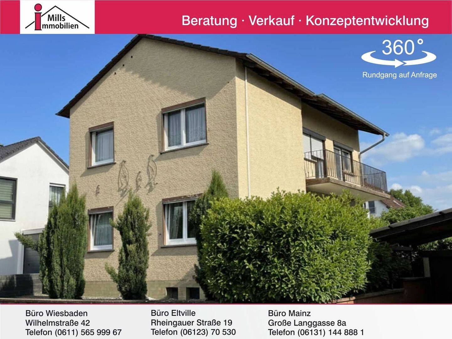 Hübsches freistehendes Einfamilienhaus mit Terrasse und Balkon in ruhiger Lage von Sulzheim, 55286 Sulzheim