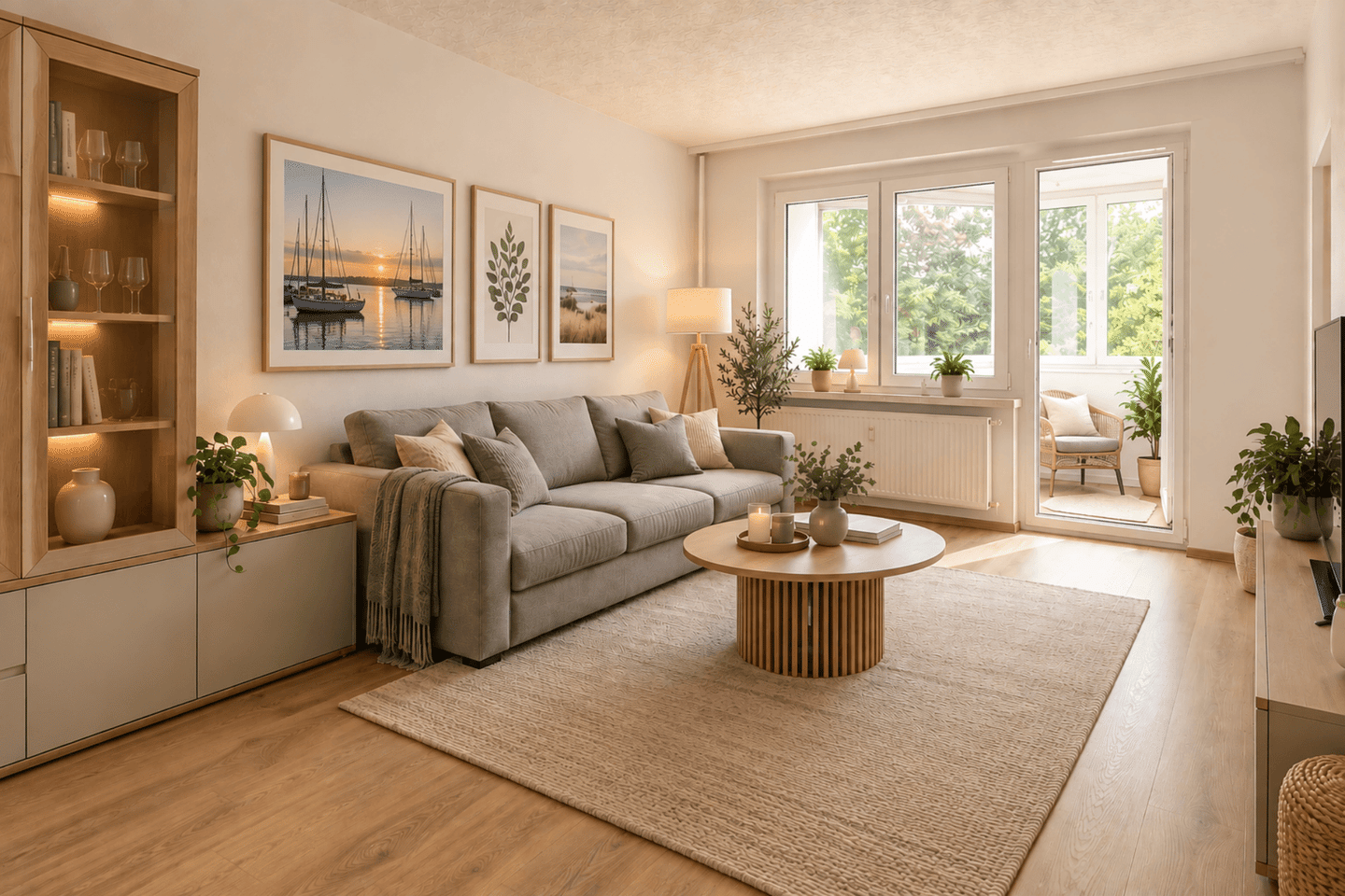 Hell, praktisch, fast ebenerdig – 2,5 Zimmer mit verglaster Loggia und Stellplatz, 17491 Greifswald