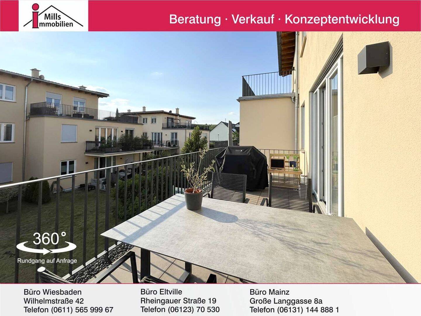 Ca. 8 km von Bad Kreuznach entfernt in Langenlonsheim: Neuwertige Eigentumswohnung, 55543 Bad Kreuznach