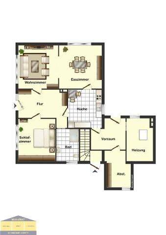 3 Zimmer Erdgeschoss-Wohnung in Stubben, 87 m², eigener erbenerdiger Eingang, 27616 Beverstedt