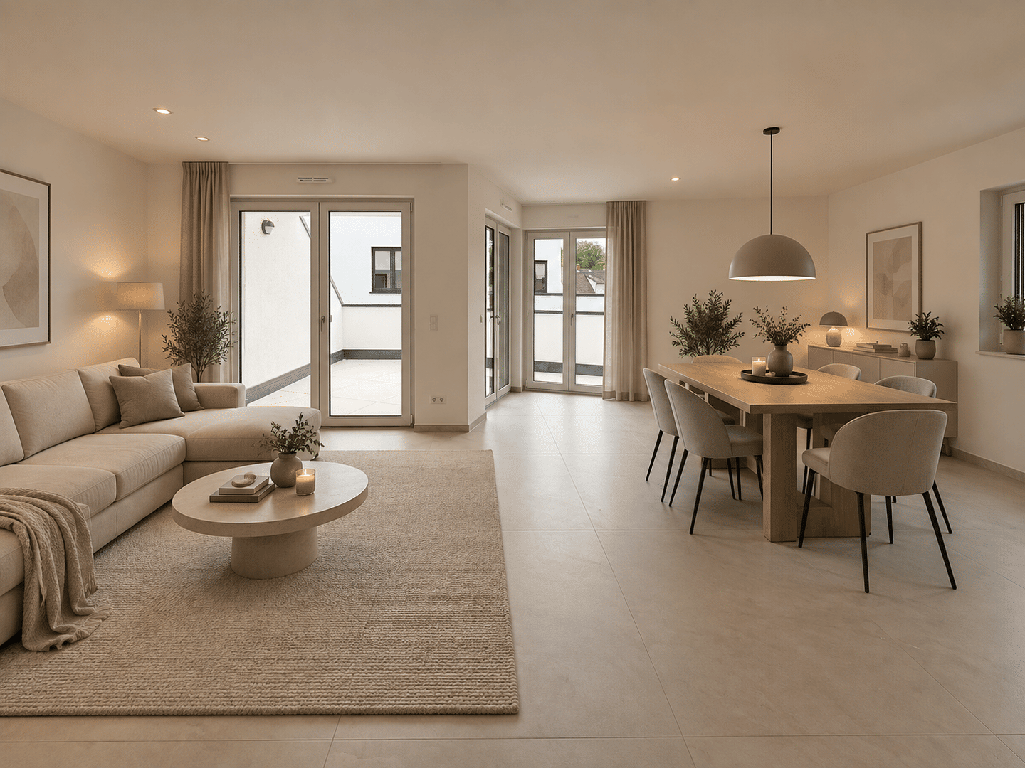 Erstbezug | Exklusive 4-Zimmer-Neubauwohnung mit 2 Bädern, Balkon & 2 TG-Stellplätze, 61231 Bad Nauheim