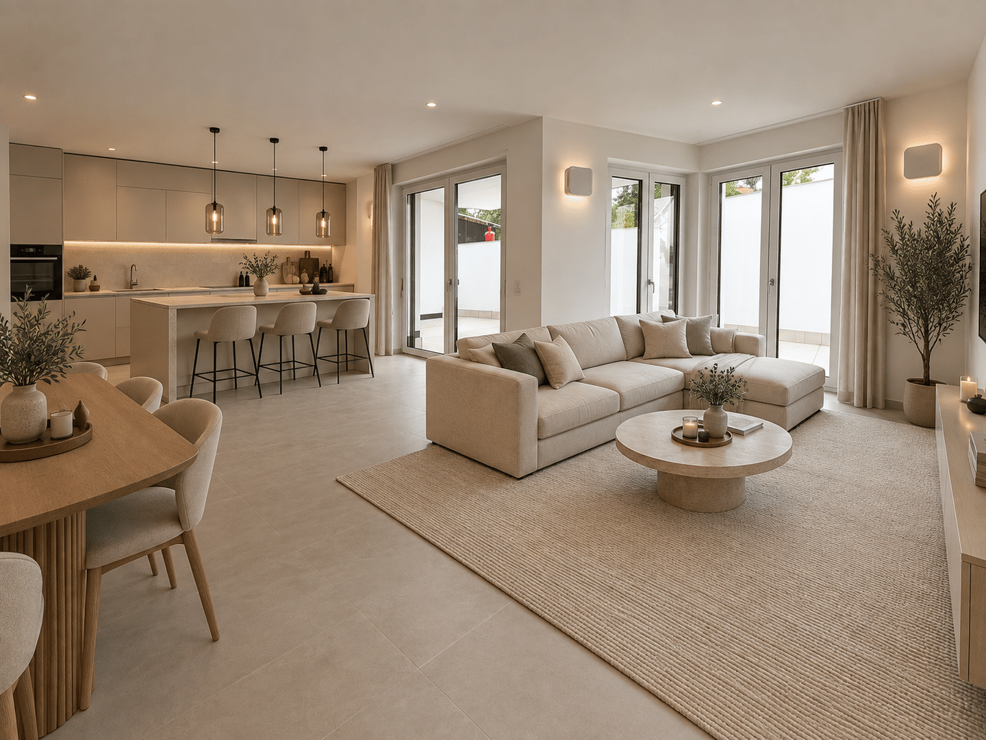 Erstbezug | Exklusive 4-Zimmer-Neubauwohnung mit 2 Bädern, großer Terrasse & TG, 61231 Bad Nauheim