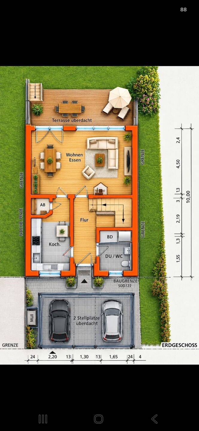 Reihenmittelhaus in 68794 Rheinhausen zu vermieten, 68794 Oberhausen-Rheinhausen