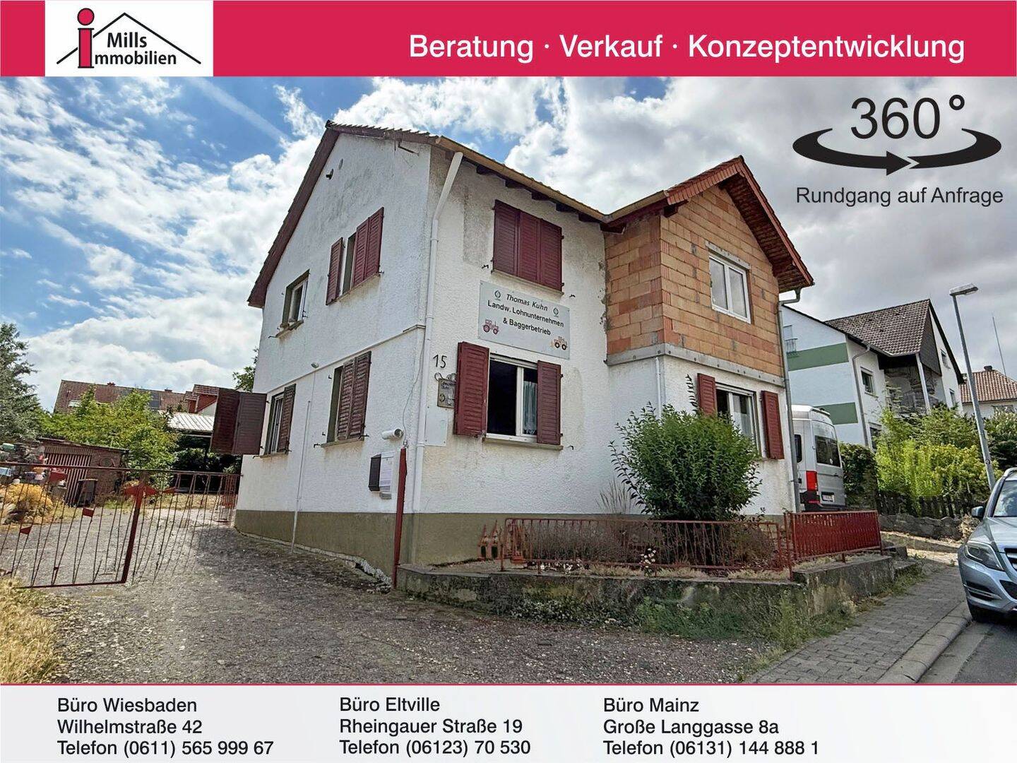 Essenheim: Freistehendes, großes 1-2 Familienhaus, 55270 Essenheim