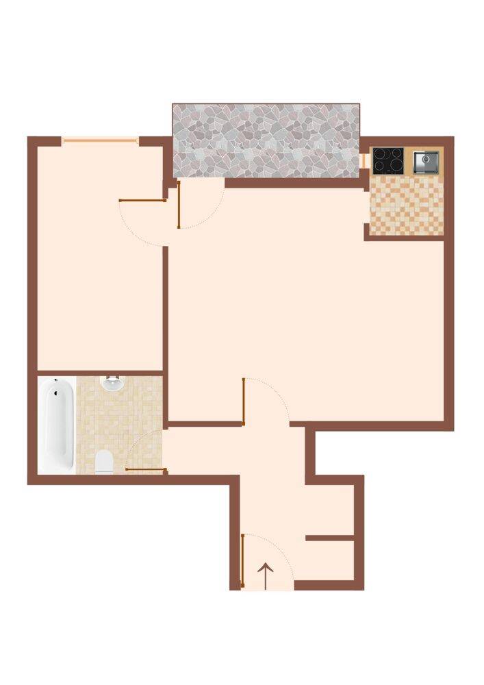 ***KLEINE WOHNUNG IM HOCHPARTERRE, mit BALKON und STELLPLATZ***, 91522 Ansbach