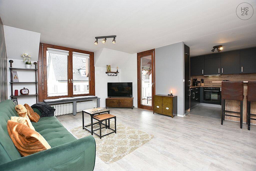 Modern möblierte Wohnung mit Balkon in Stuttgart Zuffenhausen, 70435 Stuttgart (Stammheim Zuffenhausen)