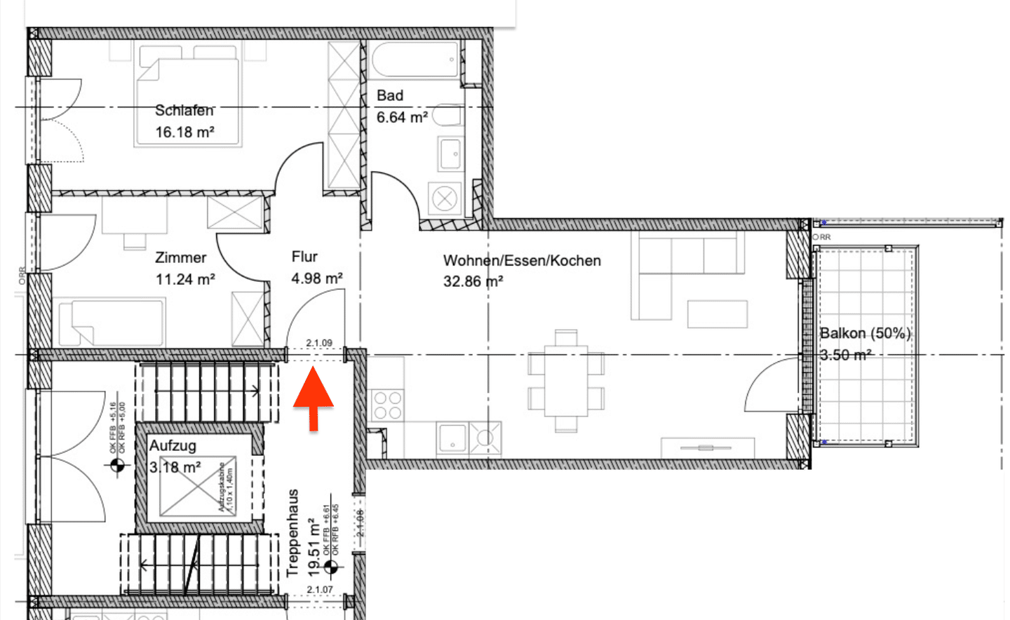 Neuwertige 3-Zi.-Wohnung mit Balkon, 2.OG – im LagardeCampus, 96052 Bamberg (Bamberg Gartenstadt Hirschknock Kramersfeld)