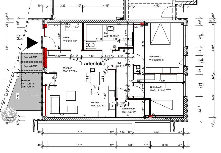 Moderne, ROLLSTUHLGERECHTE 3-Zimmer-Wohnung in Velbert-Mitte – Erstbezug nach Fertigstellung, 42551 Velbert