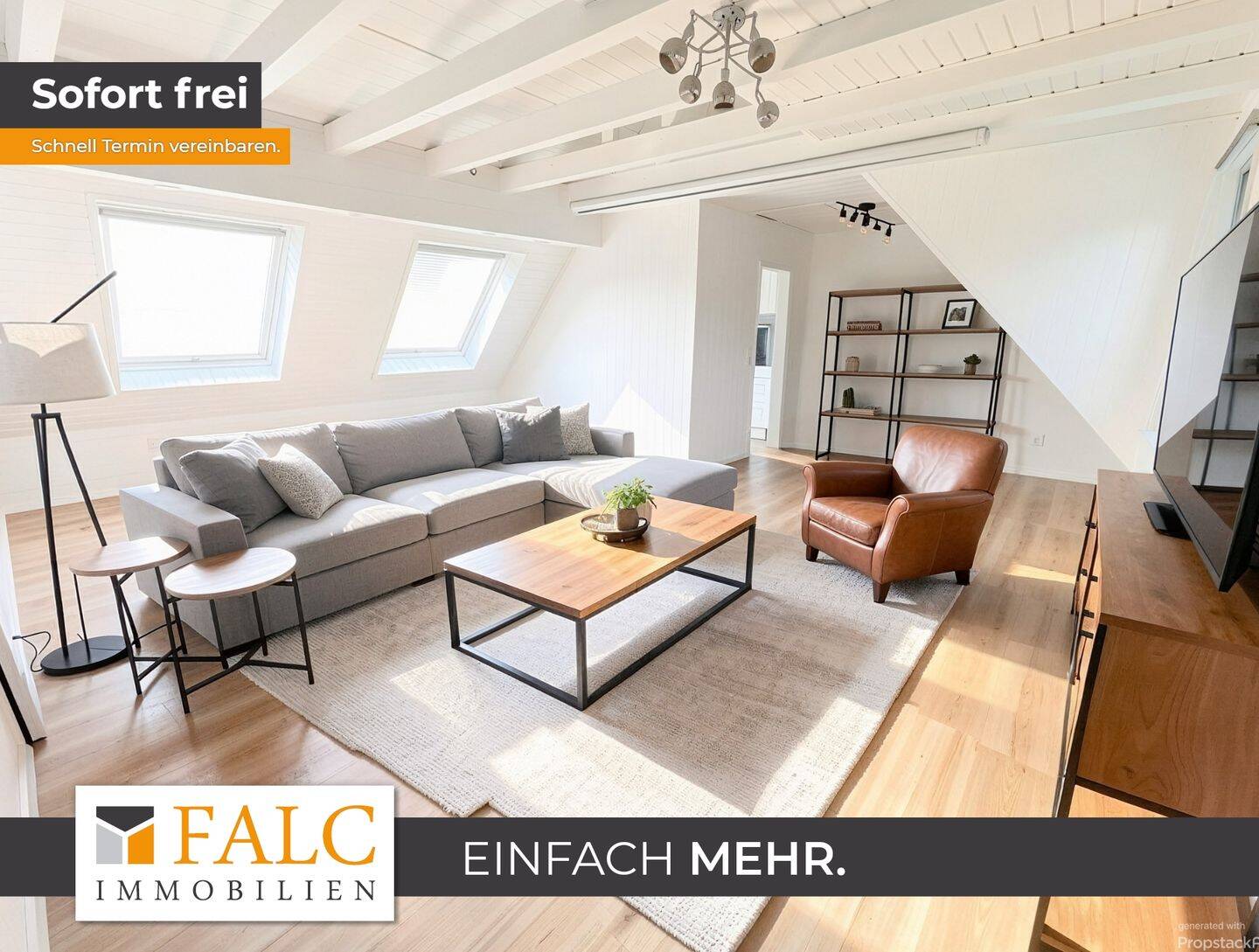 Großzügige 4-Zimmer-Wohnung mit Einbauküche & großem Balkon in Remscheid-Nord, 42857 Remscheid (Innen Nord Süd West)