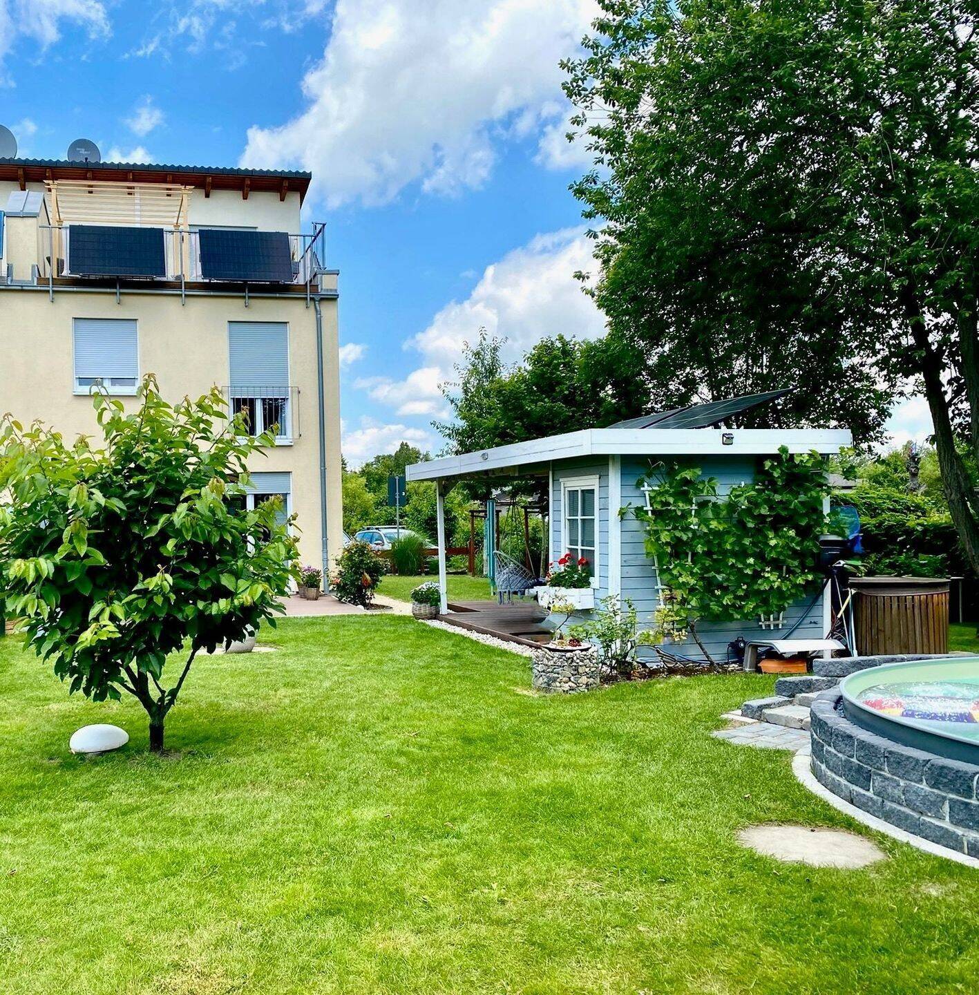 Moderne Doppelhaushälfte mit Dachterrasse 155m² | Garten mit Pool in Eutritzsch – befristet bis 6/28, 4129 Leipzig (Eutritzsch)