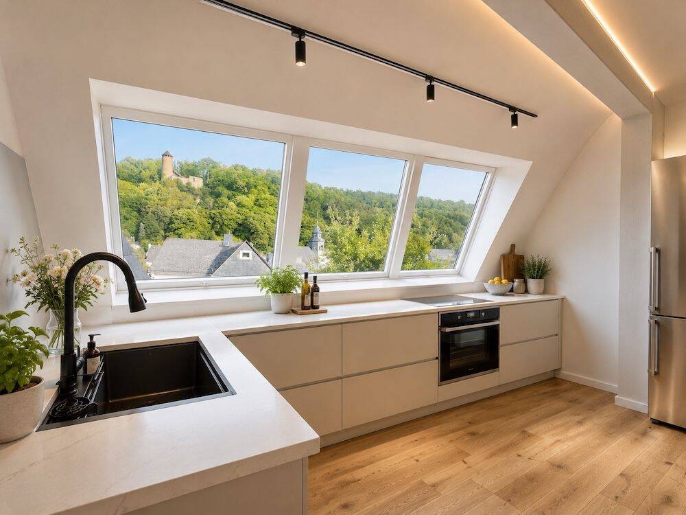Penthouse mit Burgblick u. XXL-Garten, 3x Bad, 7 Zimmer, 35619 Braunfels