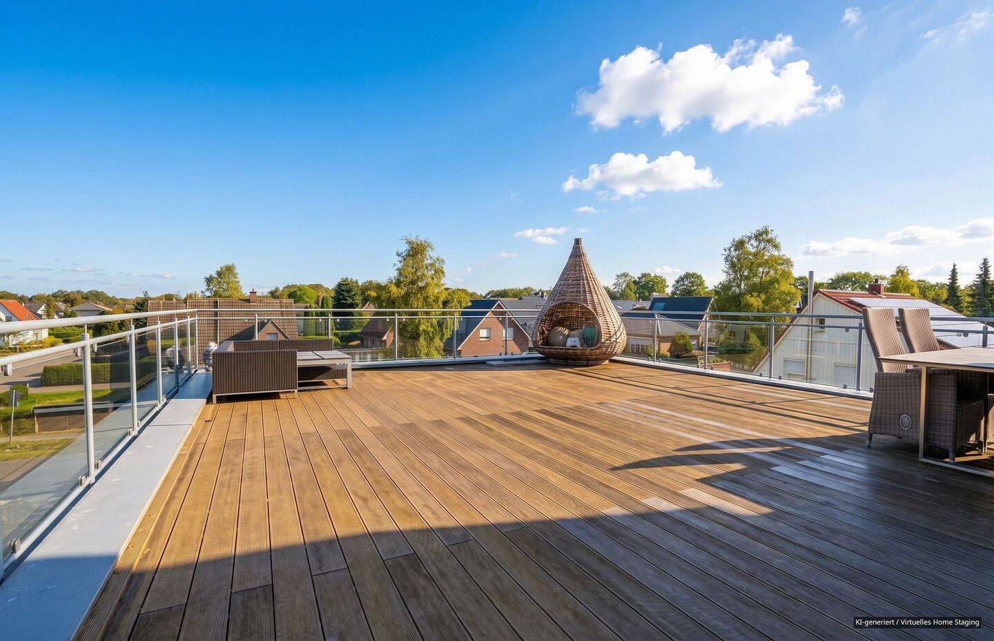 Penthouse im Dachgeschoss: 3 Zimmer, ca. 126 m² und ca. 38 m² Dachterrasse, 26133 Oldenburg (Oldb) (Kreyenbrück)