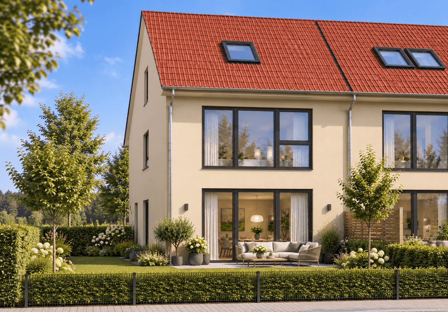 SITULI: Modernes Reiheneckhaus – Neubau zum Festpreis, 85256 Vierkirchen