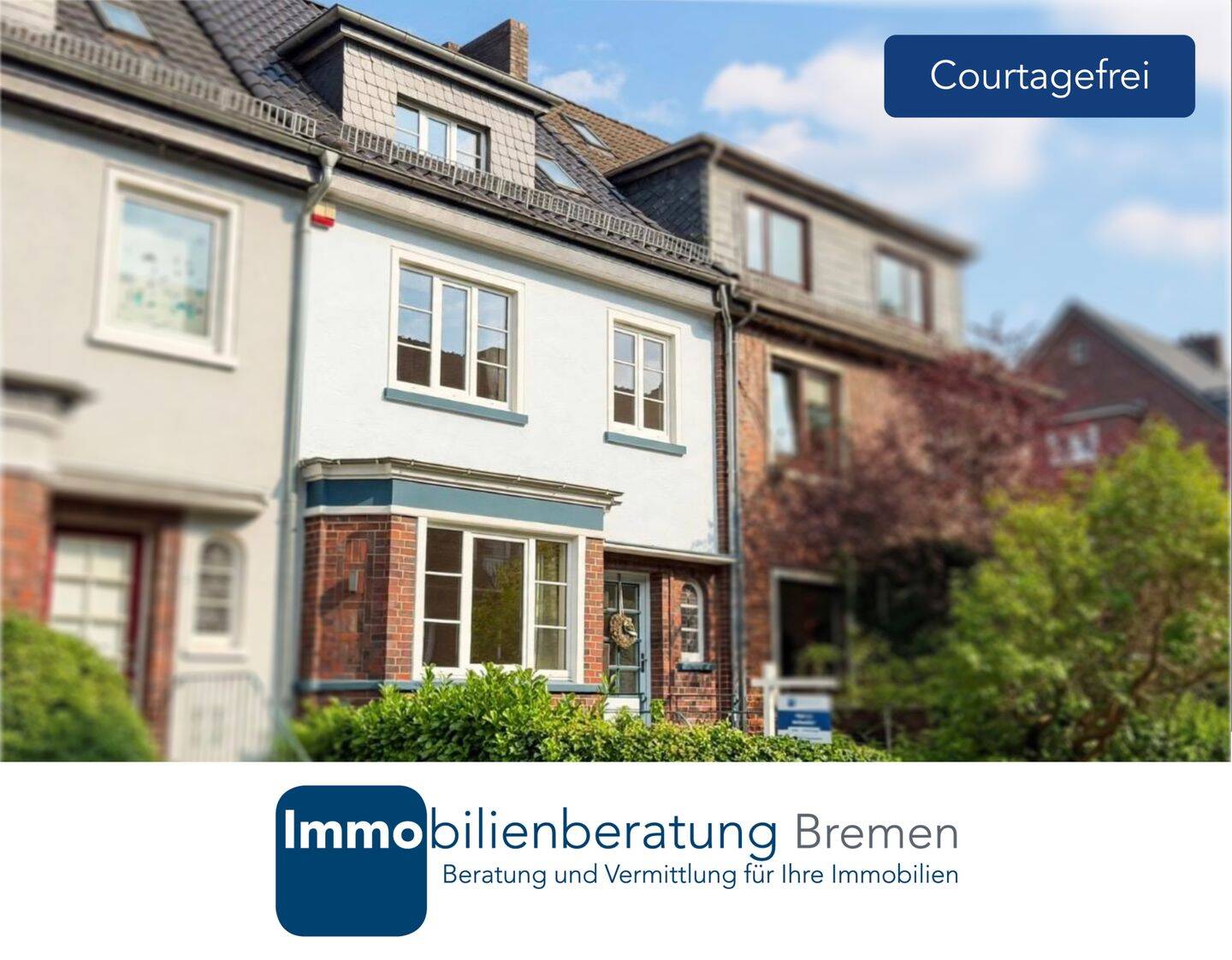 Courtagefrei: Stilvoll saniertes Reihenmittelhaus in begehrter Lage am Wachmannstraßenquartier, 28209 Bremen (Barkhof Bürgerpark Bürgerweide/Barkhof Schwachhausen)