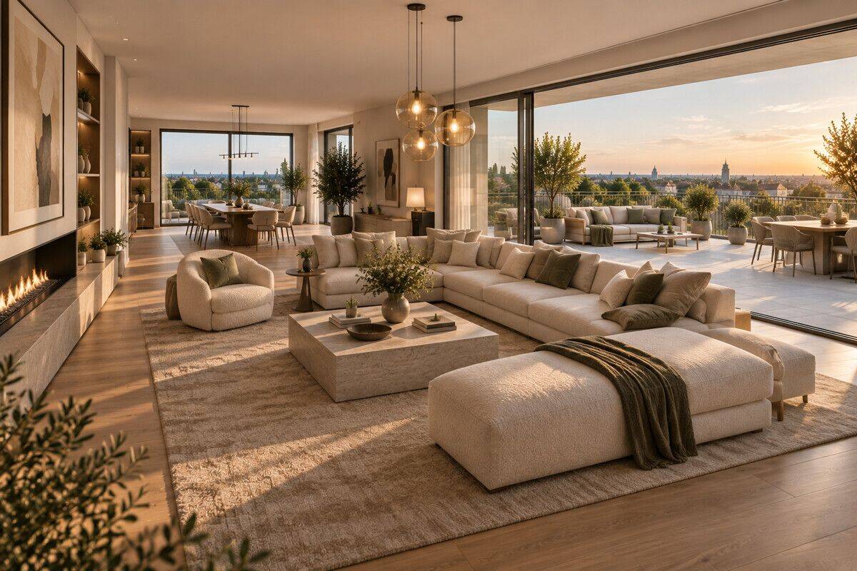 Westend: ERSTBEZUG im LUXUS NEUBAU: u.a. 5 Zi Wohnung im DG mit 240m² und 2 Terrassen ab Anfang 2028, 14055 Berlin (Charlottenburg-Wilmersdorf Charlottenburg Grunewald Westend)
