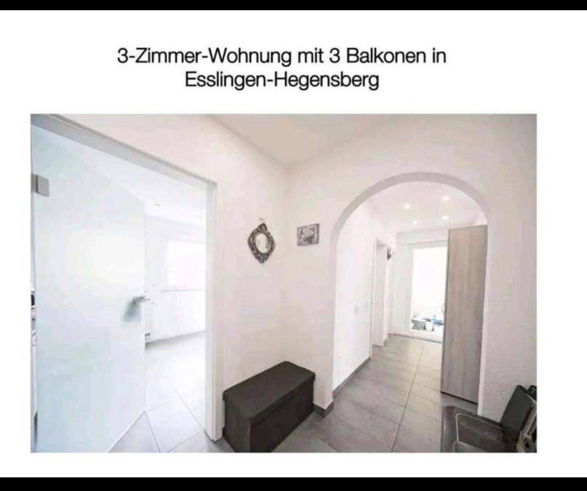 Moderne 3-Zimmer-Wohnung mit 3 Balkonen, Einbauküche & 2 Kellerräumen in Esslingen, 73732 Esslingen am Neckar