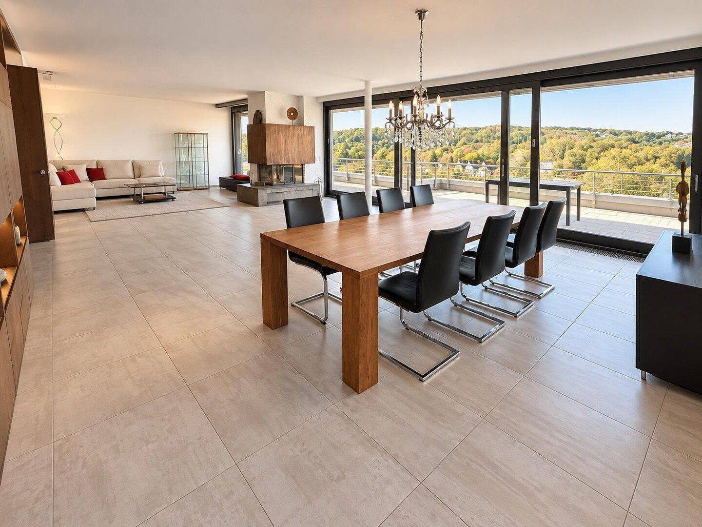 Haus im Haus: Provisionsfrei, 293 m² Penthouse auf 3 Ebenen, 148 m² Außenfläche, Loft, Fernblick, 70469 Stuttgart (Feuerbach Zuffenhausen)
