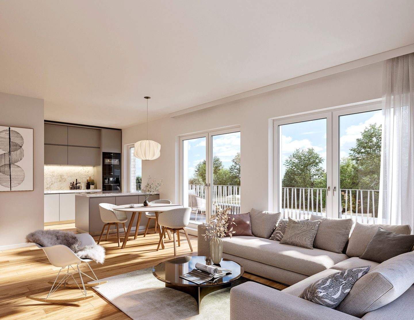 ALSTERTALER GÄRTEN: geräumige 4-Zimmer-Neubauwohnung mit modernem Charme in direkter Nähe zum Alsterwanderweg, 22399 Hamburg (Wandsbek Hummelsbüttel Lemsahl-Mellingstedt Poppenbüttel)