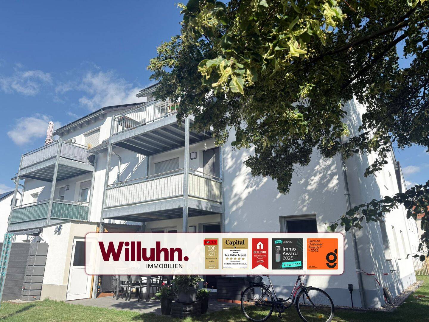 Zum 01.12.! Wohnen wie im Haus! Mit Tageslichtbad, Balkon und Stellplatz | Luft-Wärme-Pumpe, 4838 Zschepplin