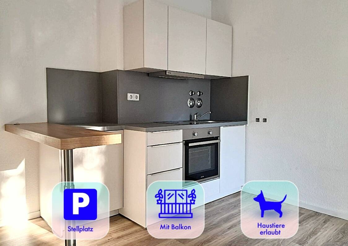 1 MONAT KALTMIETFREI! * Balkon * EINBAUKÜCHE * Badezimmer * Stellplatz * FREI, 9131 Chemnitz (Ebersdorf Hilbersdorf)