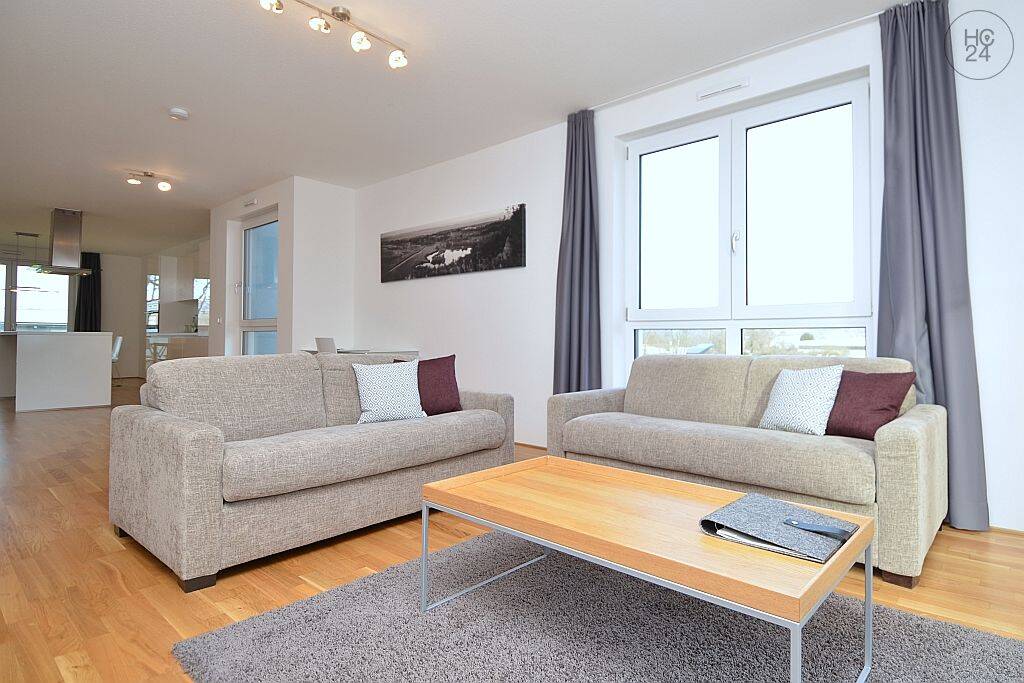 Hochwertig möbliertes 3 Zimmer Apartment mit Balkon oder Terrasse in Budenheim, 55257 Budenheim