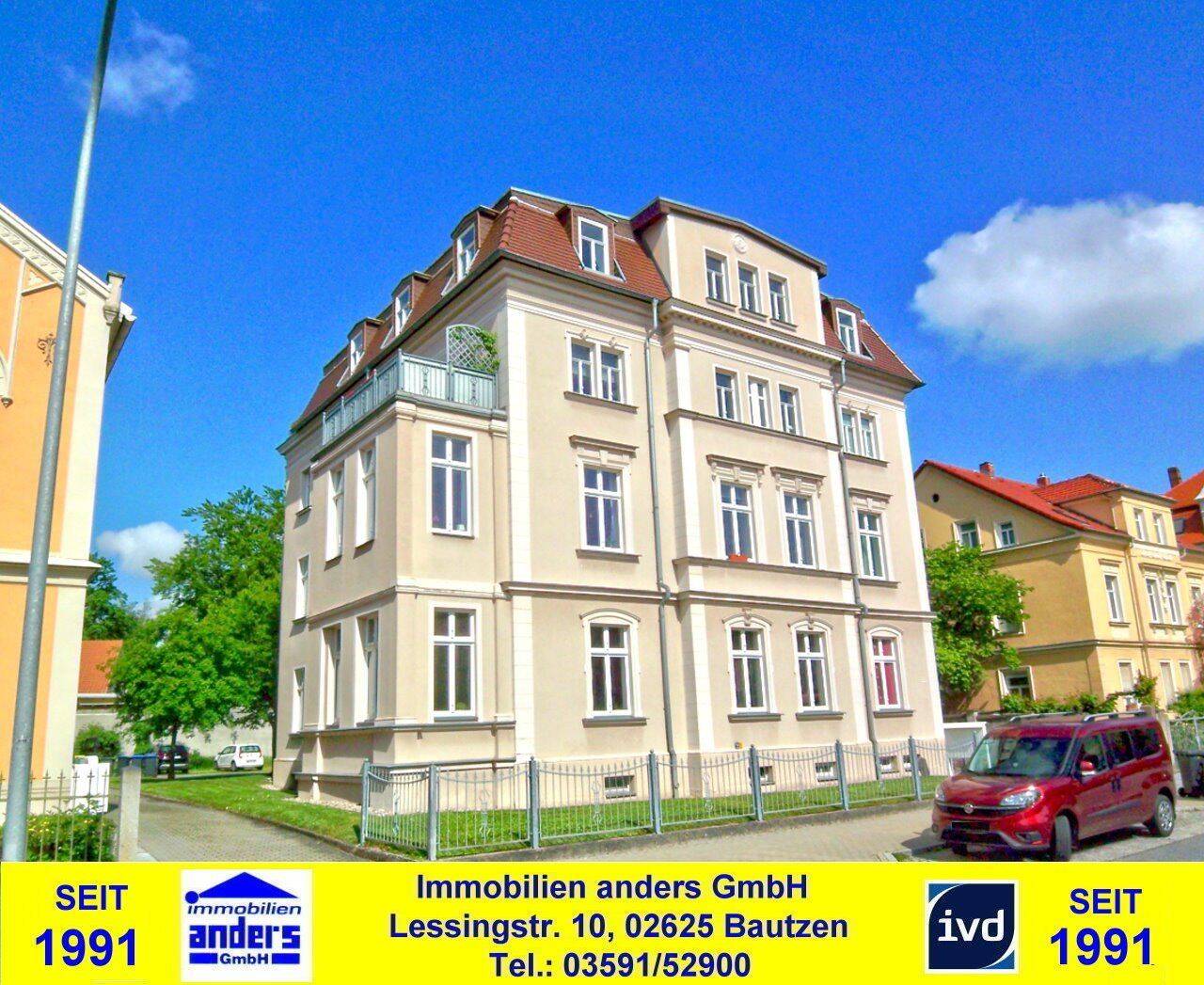 Moderne 3-Raum Wohnung mit Balkon und Stellplatz im Villenviertel von Bautzen, 2625 Bautzen