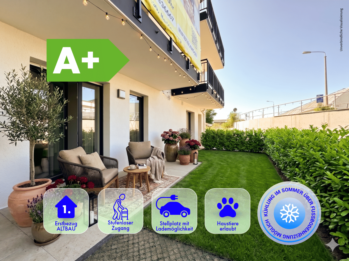 *** NEUBAU 2 Zimmer * ECO 2.0 * Wärmepumpe * Kühlung * Stellplatz 06/2026 ***, 4416 Markkleeberg