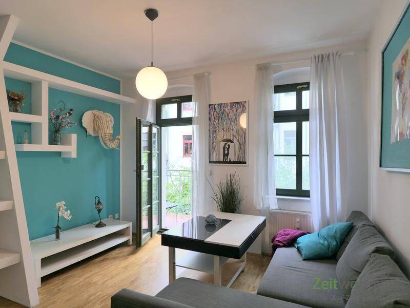(EF1422_M) Dresden: Äußere Neustadt, möblierte Wohnung mit Balkon im ruhigen Hinterhaus, 1099 Dresden