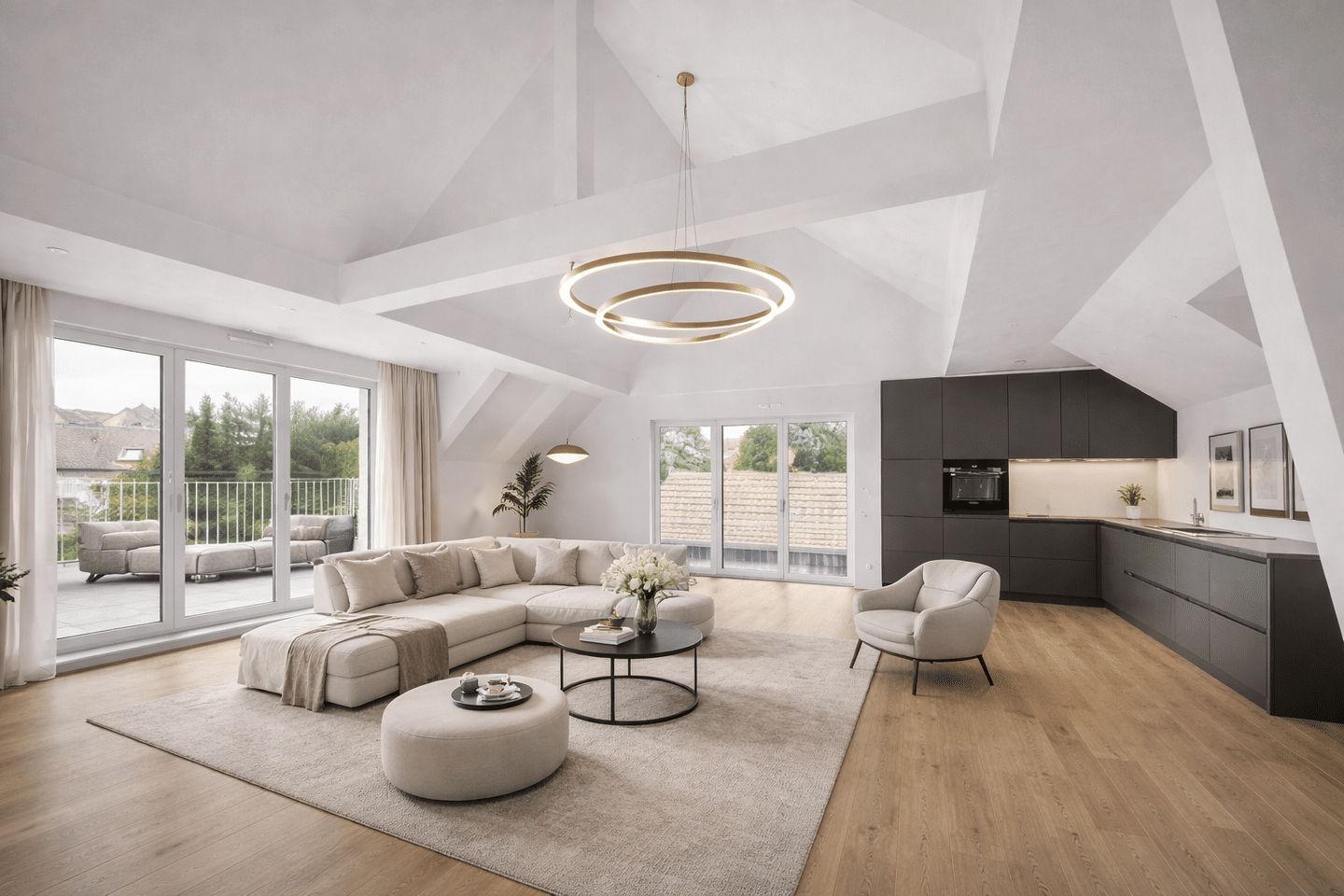 Exklusives Penthouse in Wiesbaden | 140 m² Luxus-Wohnfläche, große Süd-West-Dachterrasse, barrierefrei., 65189 Wiesbaden (Biebrich Wiesbaden)