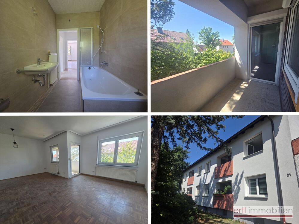 *EINZIEHEN+ WOHLFÜHLEN* lichtdurchflutete 3-Zi-Whg. mit NEUEM BAD+BALKON+GARAGE – Nähe Schulzentrum*, 91154 Roth