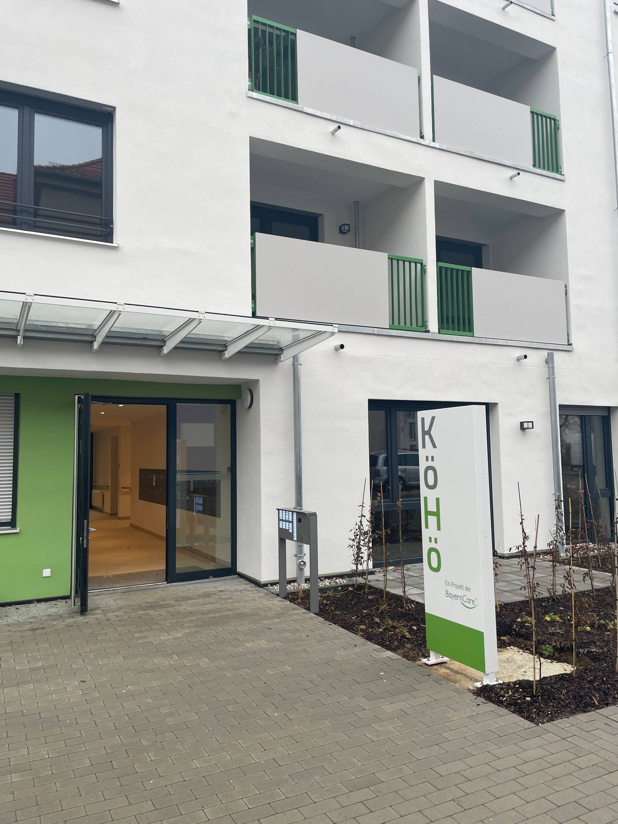 Seniorenwohnung, Erdgeschoss, 2 Zimmer, Einbauküche, barrierefrei, KfZ-Stellplatz, 92224 Amberg