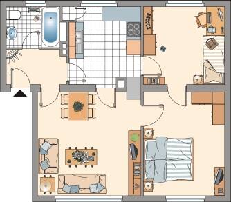 3-Zimmer-Wohnung in Bonn Kessenich ab sofort, 53113 Bonn (Gronau Kessenich Poppelsdorf Zentrum)