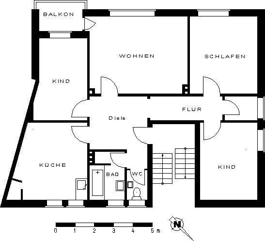 Renovierte 4-Zimmer-Wohnung mit Balkon in Oldenburg-Donnerschwee!, 26123 Oldenburg (Oldb) (Bürgerfelde Donnerschwee Nadorst)