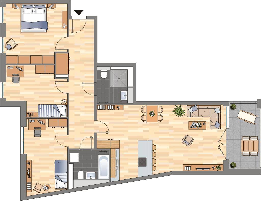 Familienfreundliche 4-Zimmer-Wohnung in Essen Südviertel – Erstbezug, 45128 Essen (Südostviertel Südviertel)