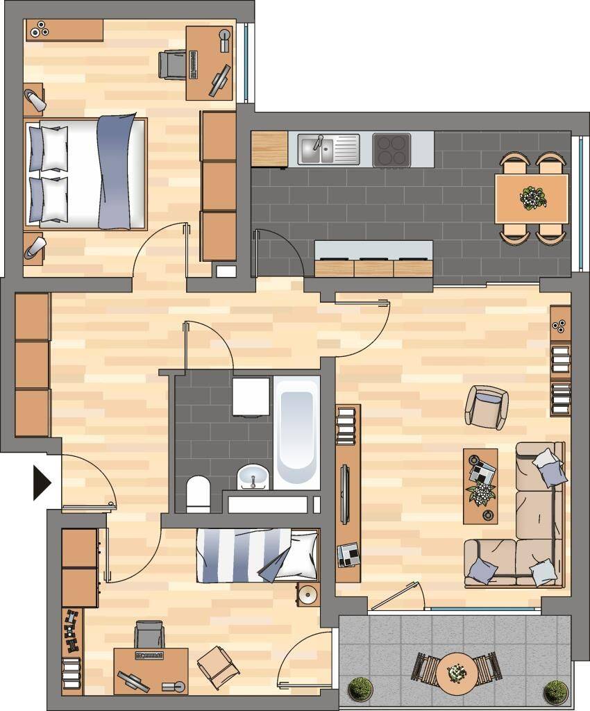 3-Zimmer-Wohnung in Bellheim, 76756 Bellheim