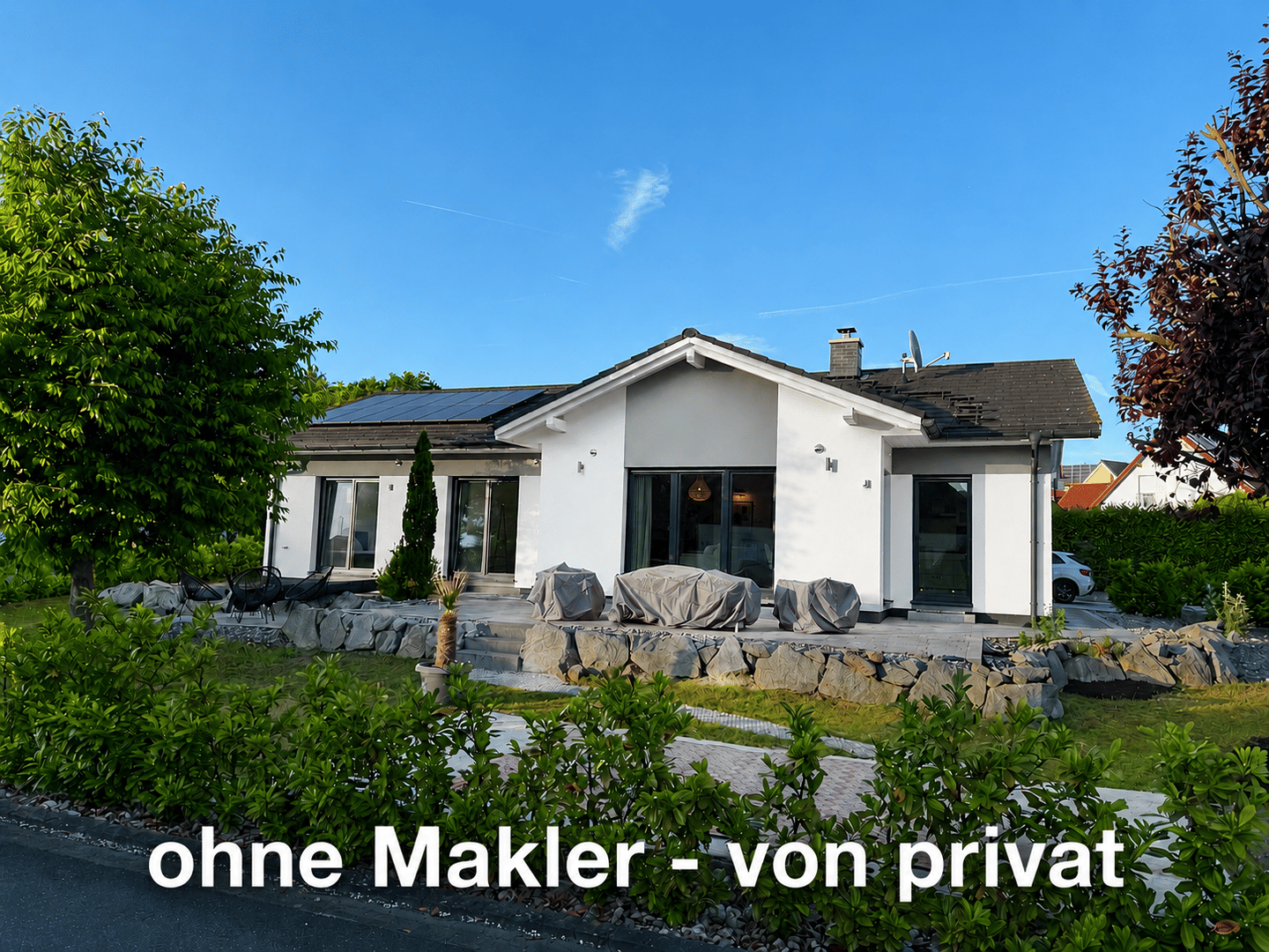 Exklusiver Bungalow – Niedrigenergiehaus – Erdwärme + PV-Anlage – Neubaugebiet, 95502 Himmelkron