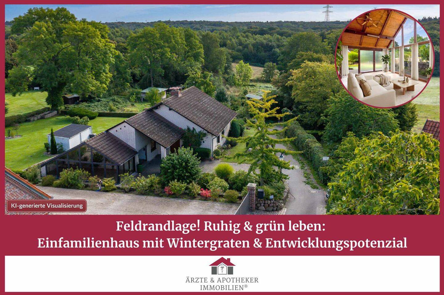 Gepflegtes Haus mit weitläufigem Garten & Wintergarten in ruhiger Lage, 23611 Bad Schwartau