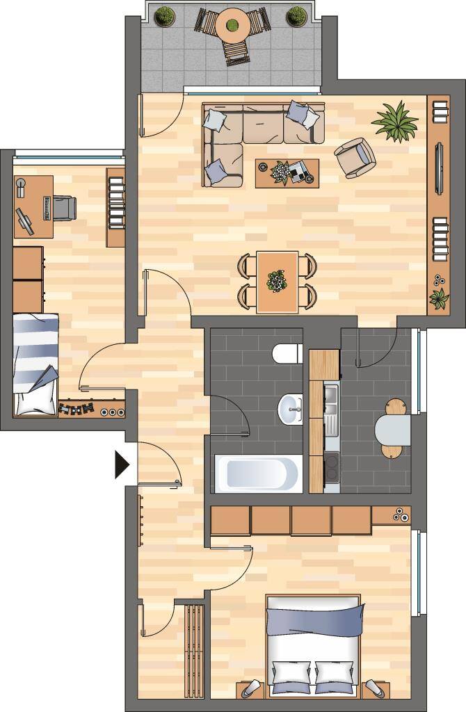 3-Zimmer-Wohnung in Neustadt an der Weinstraße, 67433 Neustadt an der Weinstraße (Haardt Lachen-Speyerdorf Neustadt-Stadt)