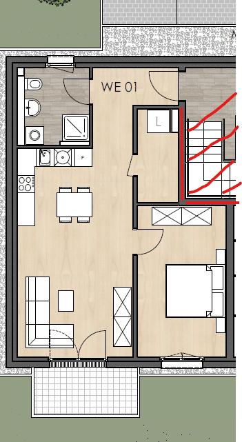 2-Zimmer-Wohnung NUR mit Wohnberechtigungsschein, 55234 Hochborn