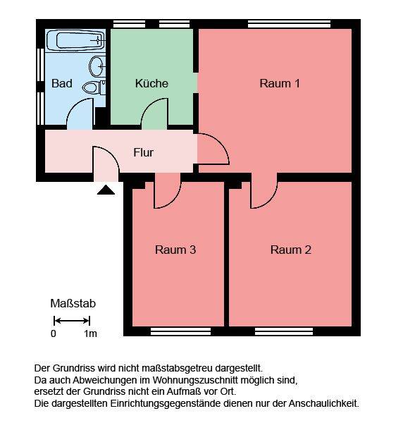 3-Zimmer-Wohnung in Castrop-Rauxel Merklinde, 44577 Castrop-Rauxel