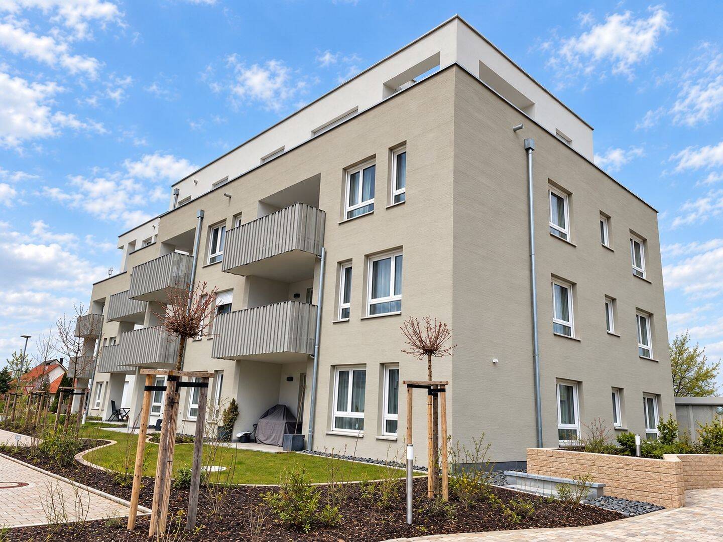 Traumhafte & moderne 3-Zimmer-Neubauwohnung (2023) mit Balkon & Tiefgaragenstellplatz in Windsbach, 91575 Windsbach