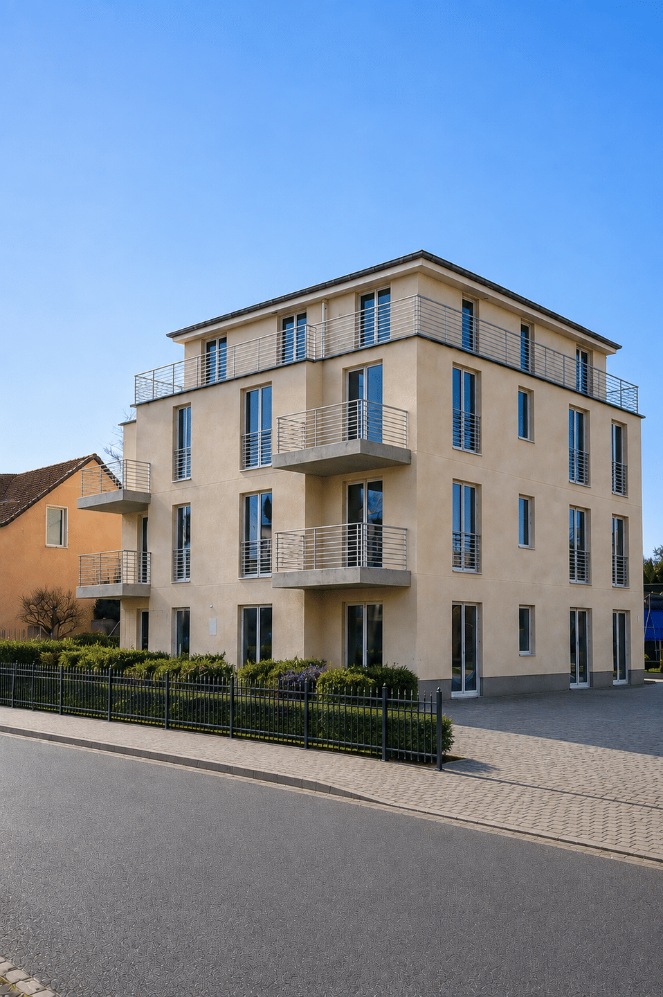 Hochwertige 3 Raumwohnung im Erstbezug mit Fußbodenheizung und großformatigen Fliesen, 1640 Coswig