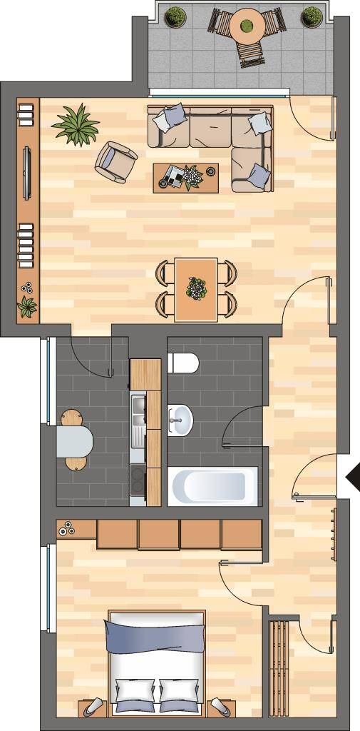 Demnächst frei! 2-Zimmer-Wohnung in Neustadt an der Weinstraße, 67433 Neustadt an der Weinstraße (Haardt Lachen-Speyerdorf Neustadt-Stadt)