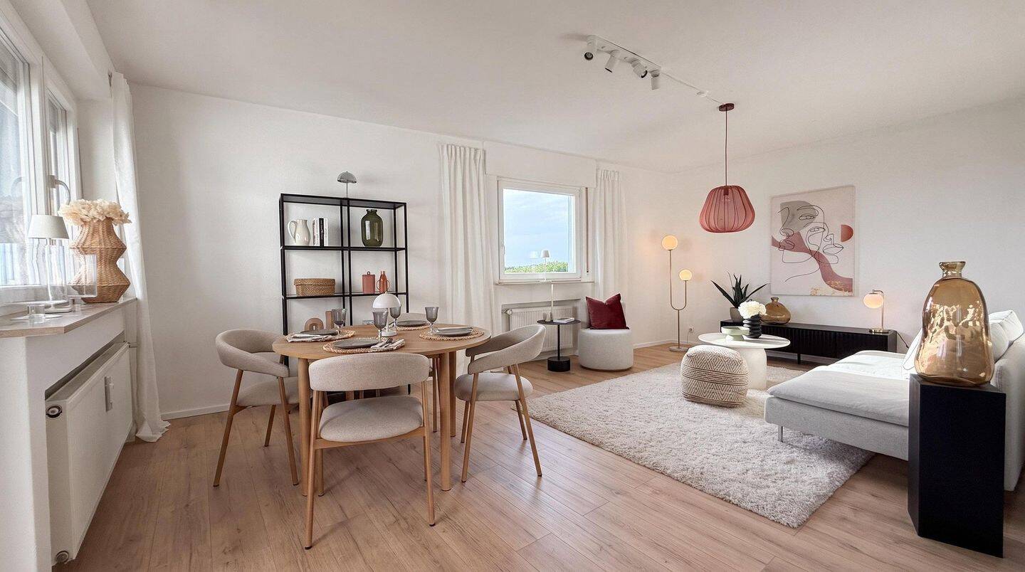Provisionsfrei & sofort bezugsfertig! Frisch modernisierte 3-Zimmer Wohnung mit Panoramablick, 97422 Schweinfurt