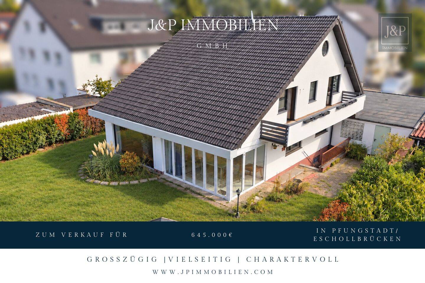 Traumhaftes Platzangebot für die ganze Familie: 230 m² Wohnkomfort mit Wintergarten, Balkon & Doppelgarage, 64319 Pfungstadt