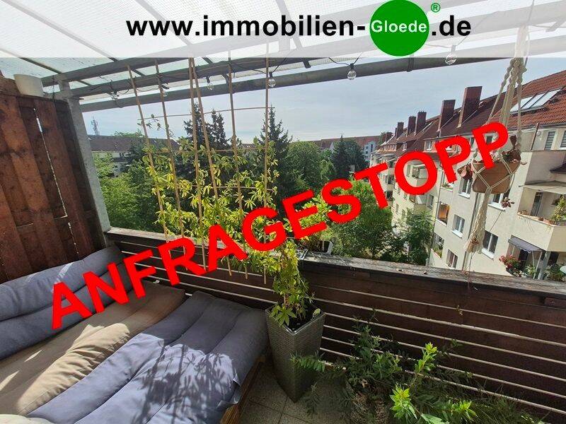 Ausblick ins Grüne – 2-Raum-Whg im DG (3. Etage) mit großem Balkon ab November frei – Carmerstraße, 99085 Erfurt (Daberstedt Hohenwinden Ilversgehofen Johannesvorstadt Krämpfervorstadt)