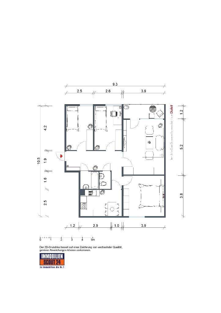 Demnächst frei! 4-Zimmer-Wohnung in Kreuztal, 57223 Kreuztal