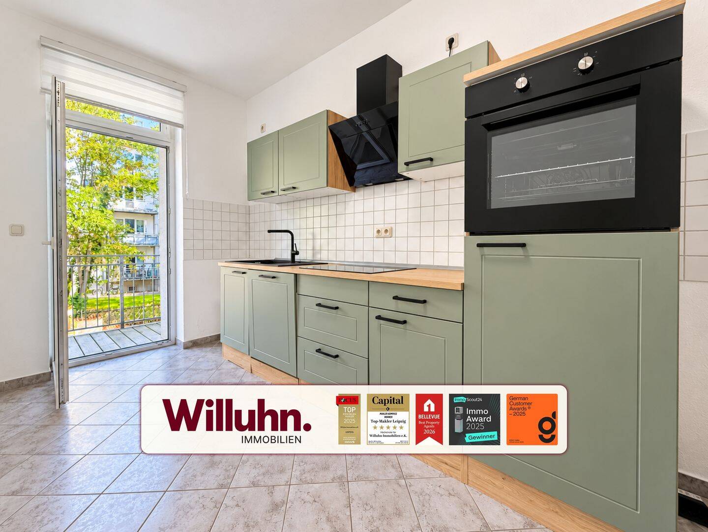 *bezugsfrei* Balkon | Einbauküche | Tageslichtbad | Wanne | Dusche | Abstellraum | ruhiger Innenhof, 4357 Leipzig (Mockau-Nord Mockau-Süd Schönefeld-Abtnaundorf)