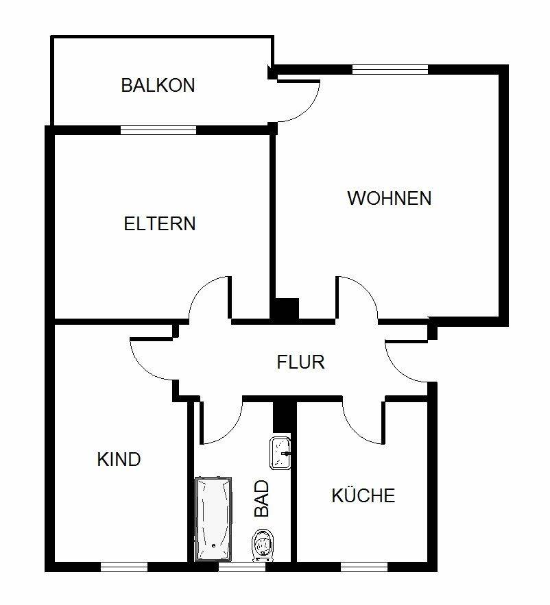 3-Zimmer-Wohnung in Gelsenkirchen Hassel, 45896 Gelsenkirchen (Hassel Scholven)